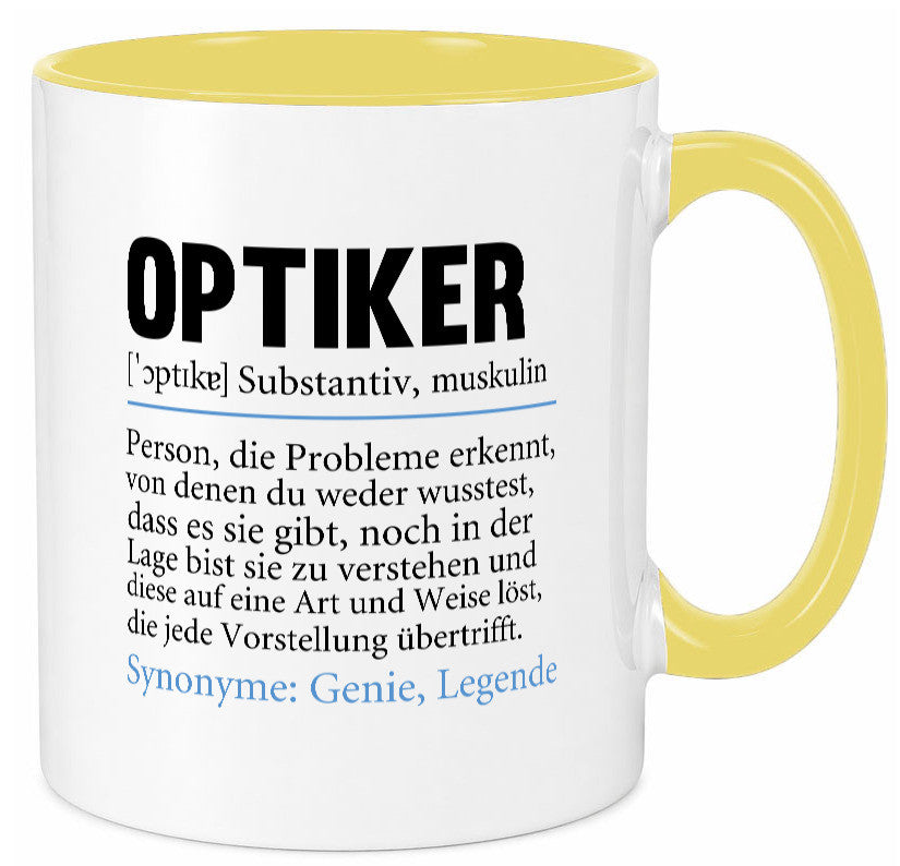 Optiker | Spruch Augenoptiker Beruf Humor v2 lustiger Geschenk Arbeit Kollegen