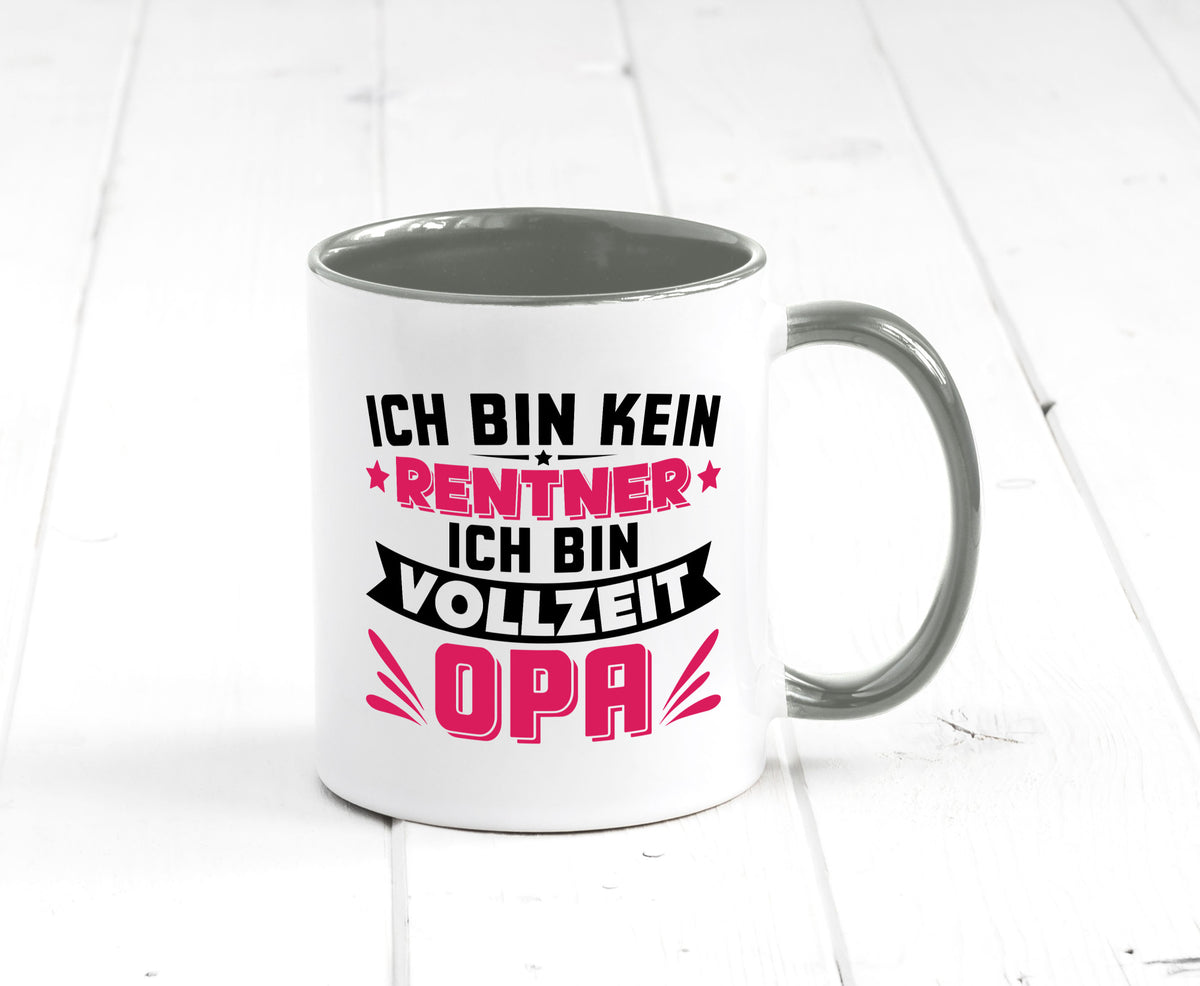Ich bin vollzeit Opa | Rentner Ruhestand Großvater v2 Humor Familie Tasse