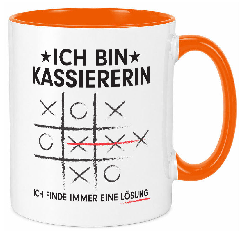 Löse Probleme: Kassiererin Geschenkidee Humor Tasse