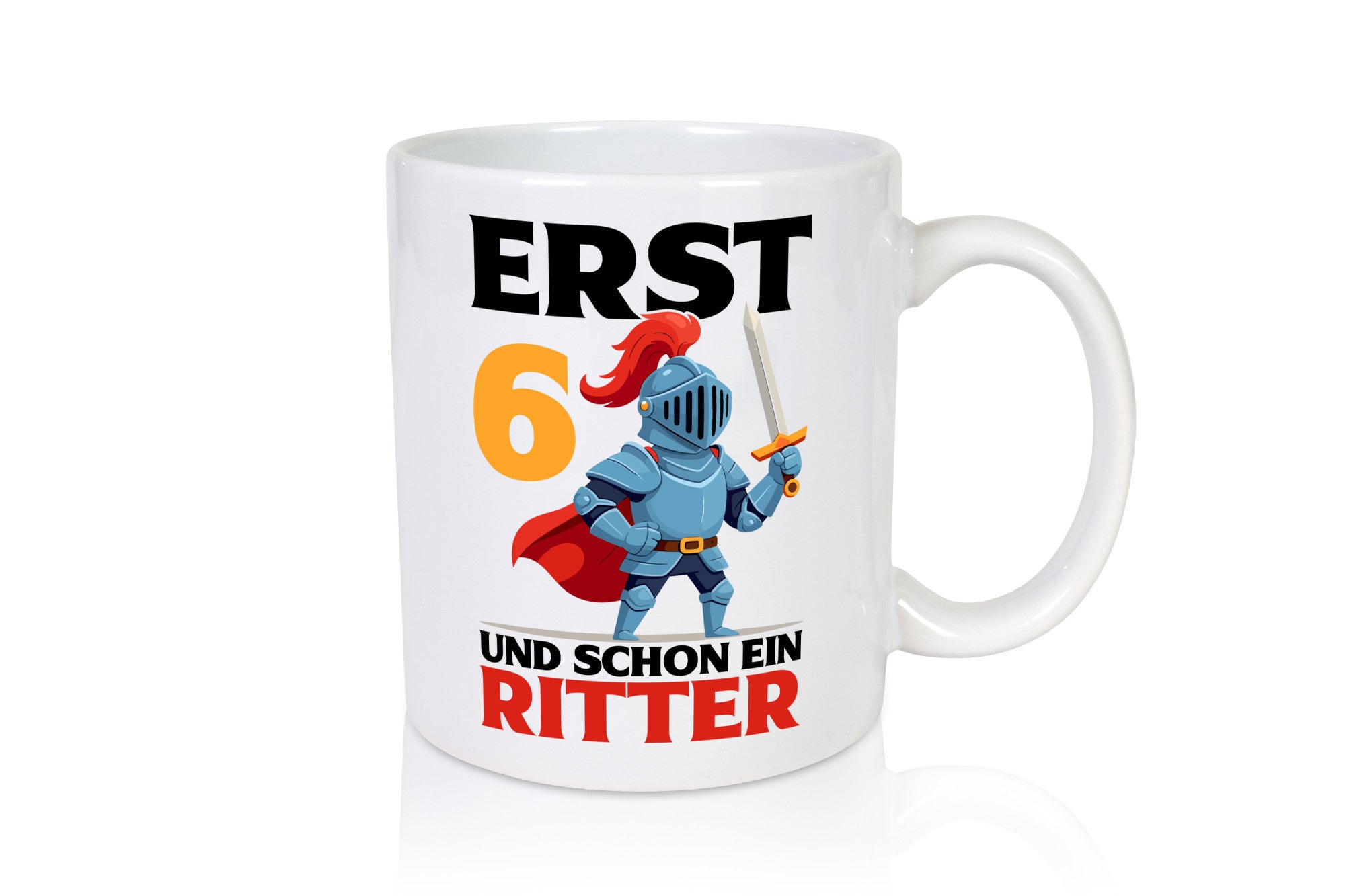 6. Geburtstag | 6 Jahre und schon ein Ritter lustige Geschenkidee Geschenk Tasse