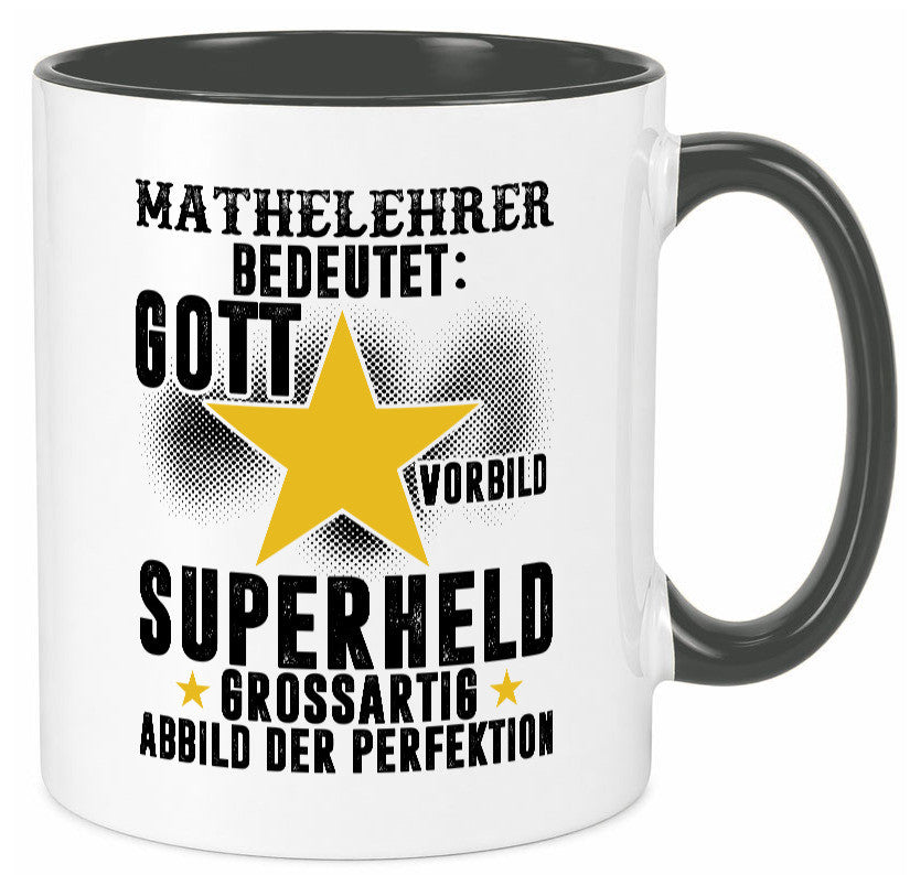 Bedeutung von Mathelehrer | Lehrer Mathe Humor Geschenkidee Tasse