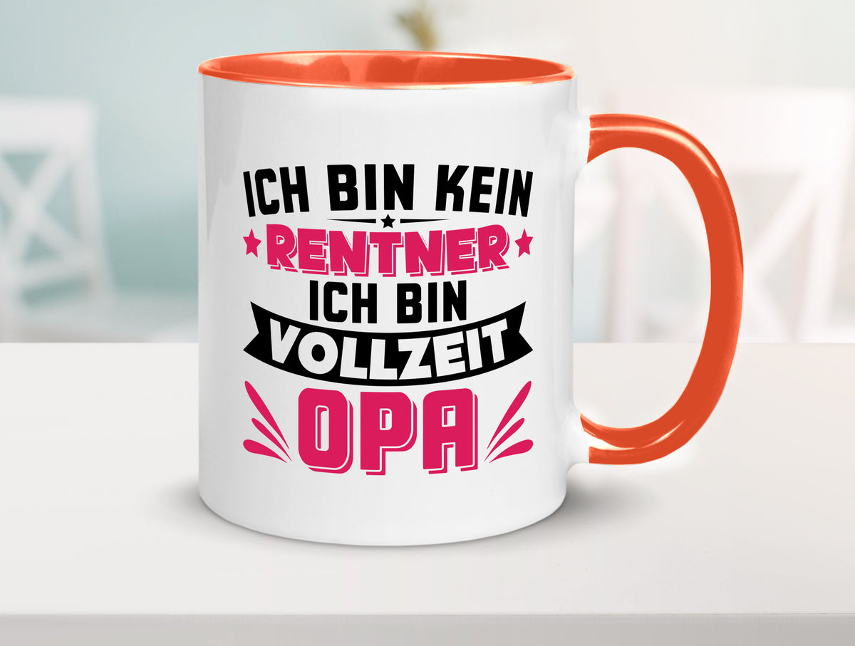 Ich bin vollzeit Opa | Rentner Ruhestand Großvater v2 Humor Familie Tasse