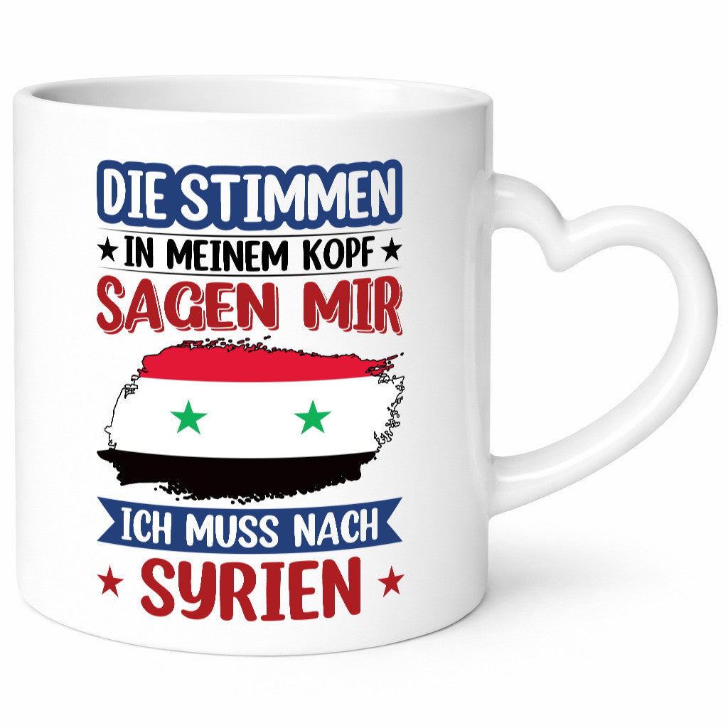 Syrien | Urlaub Stimmen in meinem Kopf Traumland v2 lustiger Spruch Geschenk