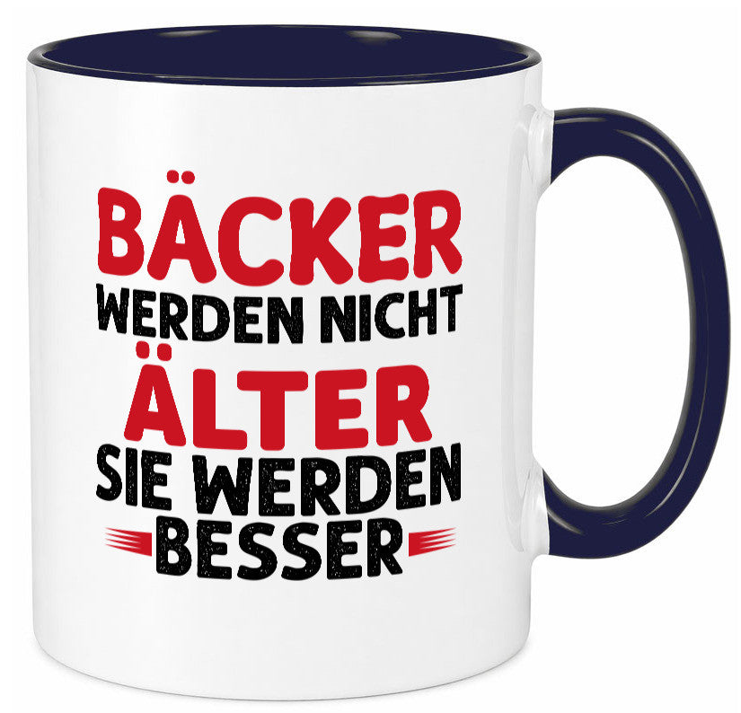 Bäcker werden nicht älter Sie besser lustig Humor Geschenkidee Geschenk Tasse