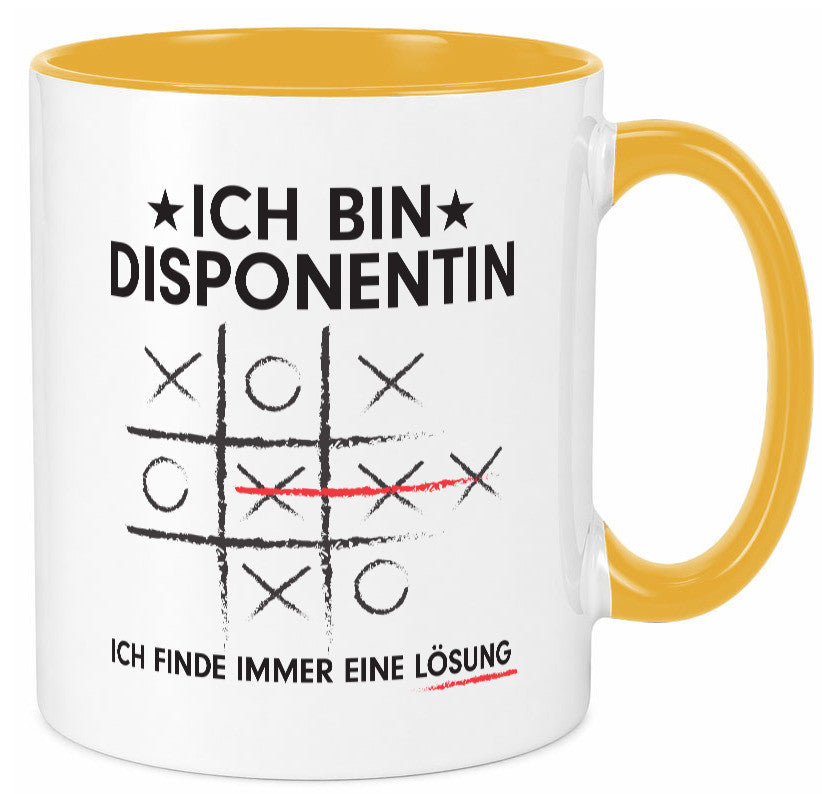 Lösung finden: Disponentin | Zuteilerin v2 lustiger Spruch Geschenk Humor Tasse