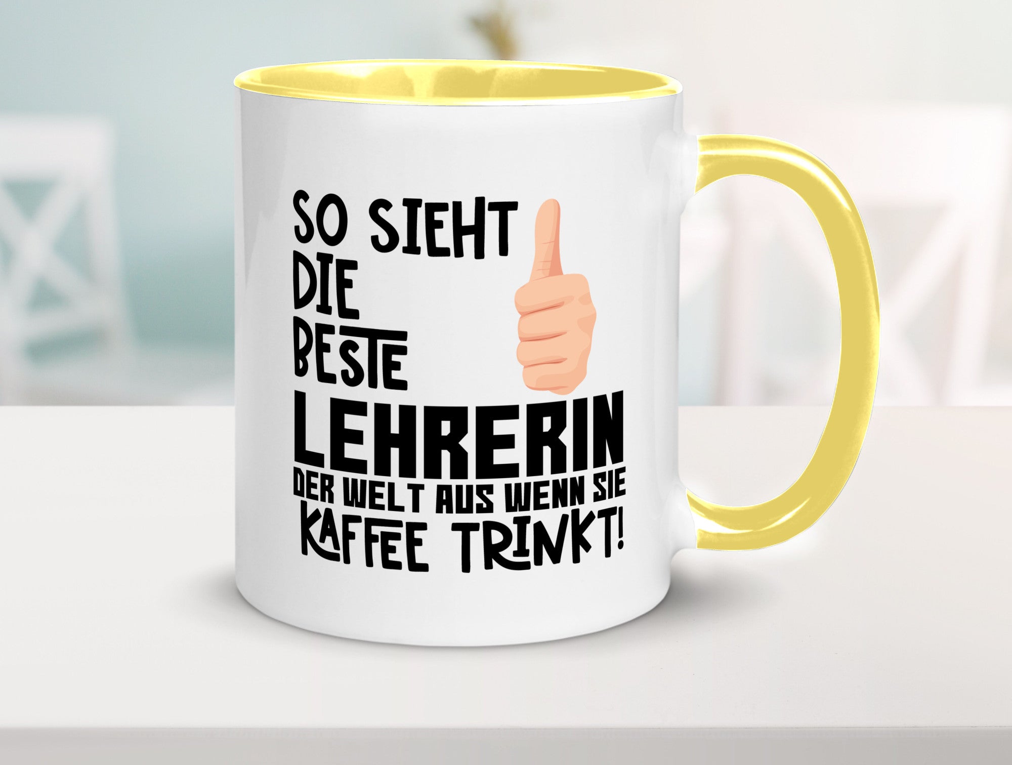 Beste Lehrerin | Lehrer Tasse Schule Dankeschön lustiger Spruch Geschenk Humor