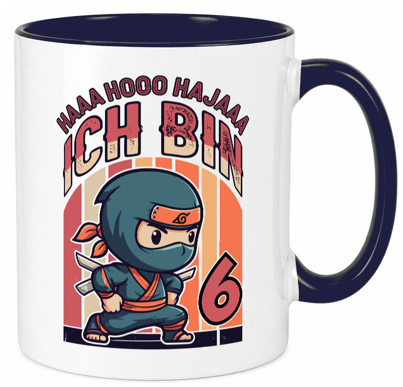 6. Geburtstag | Ninja Junge 6 Jahre Humor Geschenkidee Tasse