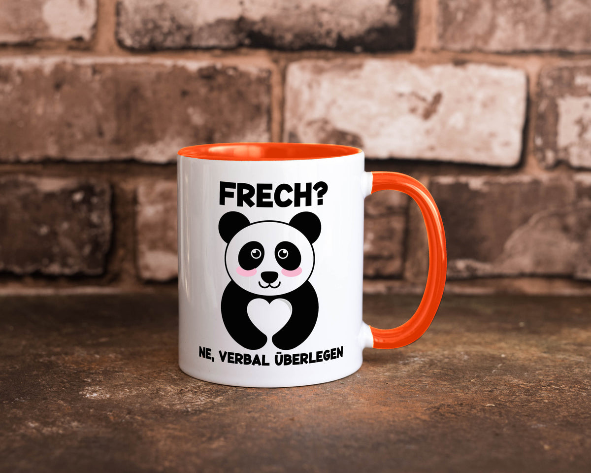 Frech | Verbal überlegen süßer Pandabär kecker Spruch lustiger Geschenk Humor Tasse