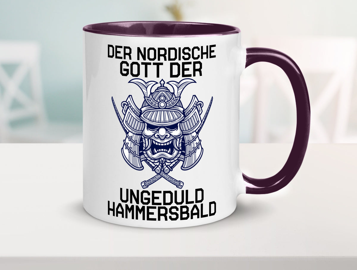 Nordischer Gott der Ungeduld | Mythologie Wikinger lustig Humor Geschenkidee Tasse