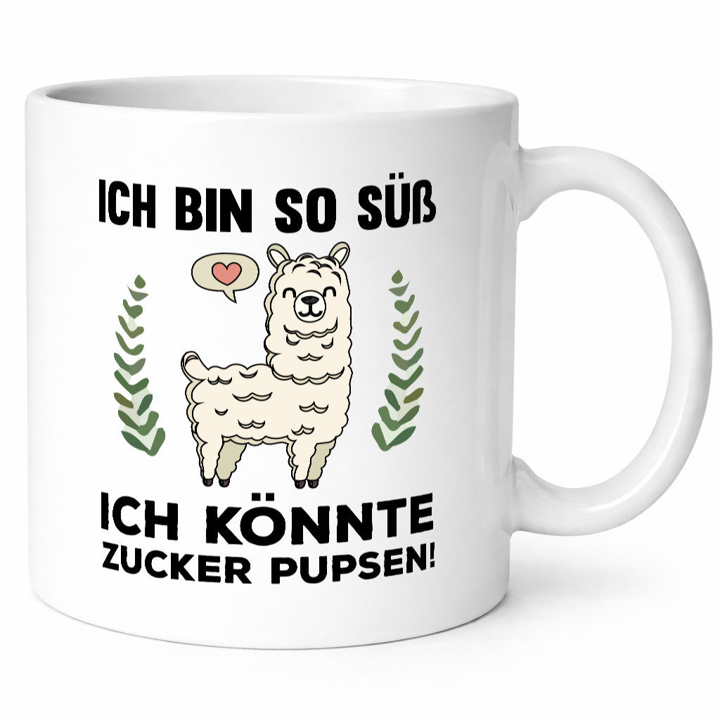 Ich bin so süß | niedlich Lama Zucker pupsen Humor Geschenkidee Tasse