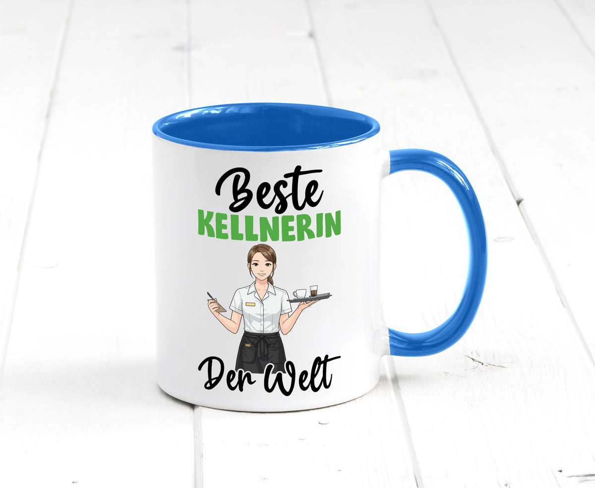 Beste Kellnerin | Beruf kellnern Bedienung v2 Humor Arbeit Kollegen Büro Tasse