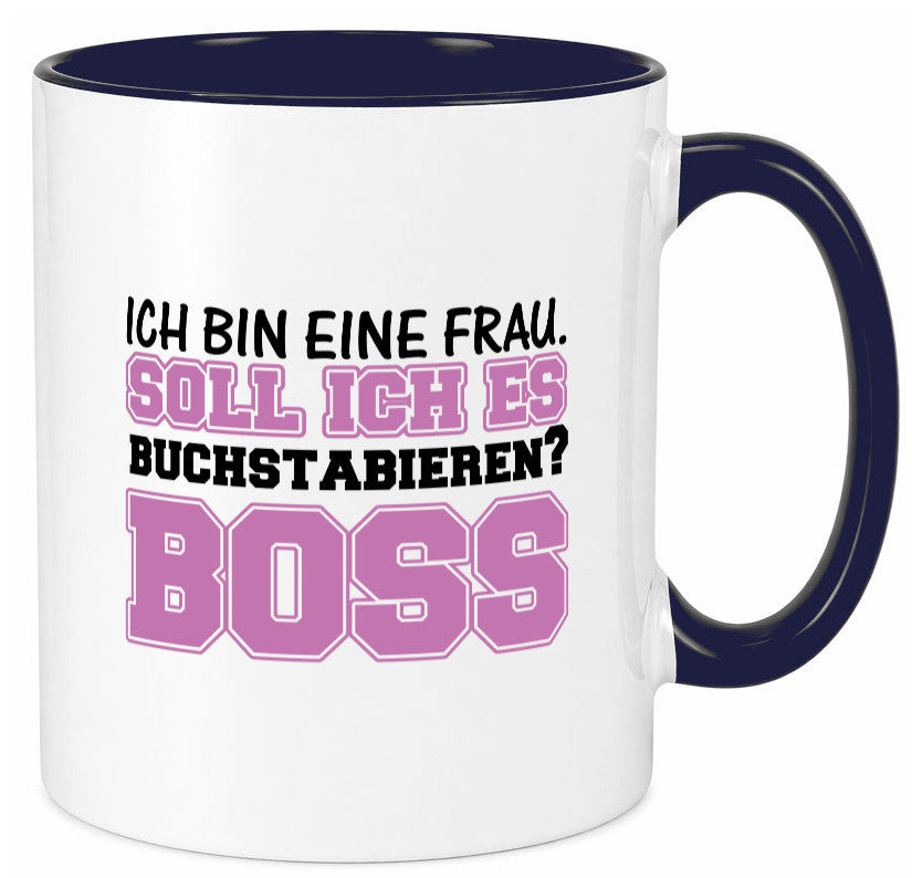 Ich bin der Boss Geschenk Humor Geschenkidee lustiger Spruch Tasse