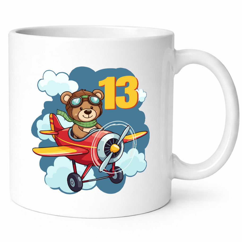 13. Geburtstag | 13 Jahre Kinder Pilot Flugzeug Geschenkidee Humor Tasse