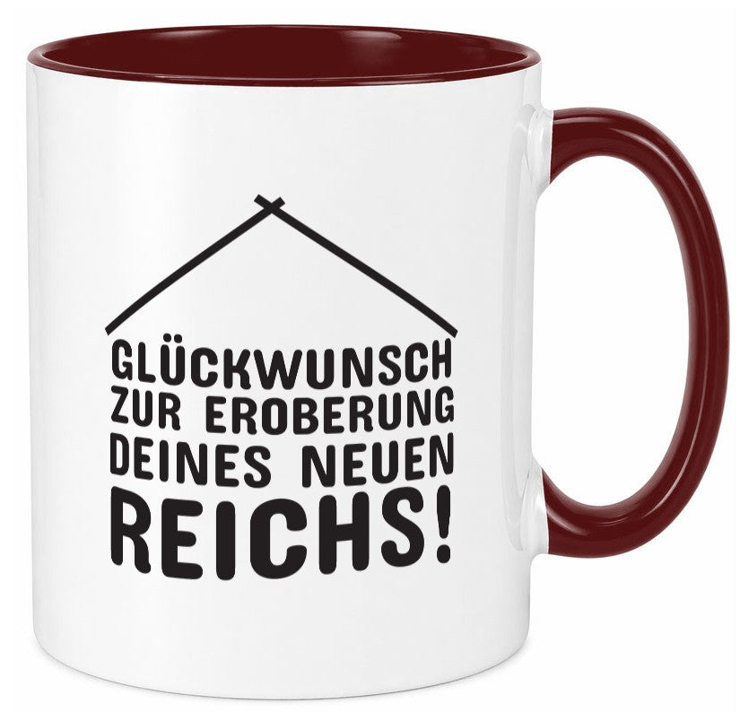Neue Wohnung | Hausbesitzer Tasse Umzug Eigenheim Humor Geschenkidee