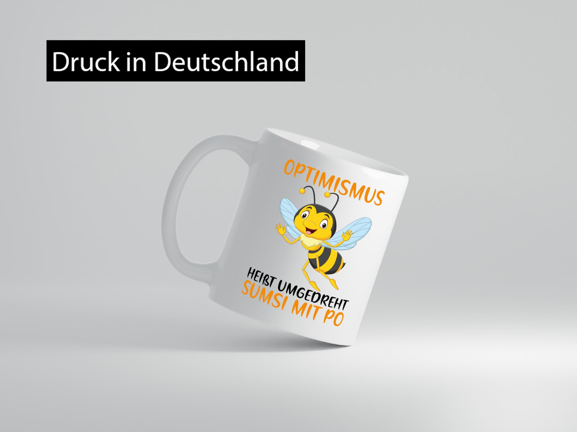 Optimismus Sumsi mit Po | lustige Biene Witz Comic Geschenk Humor Geschenkidee