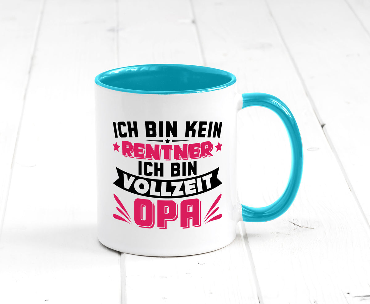 Ich bin vollzeit Opa | Rentner Ruhestand Großvater v2 Humor Familie Tasse