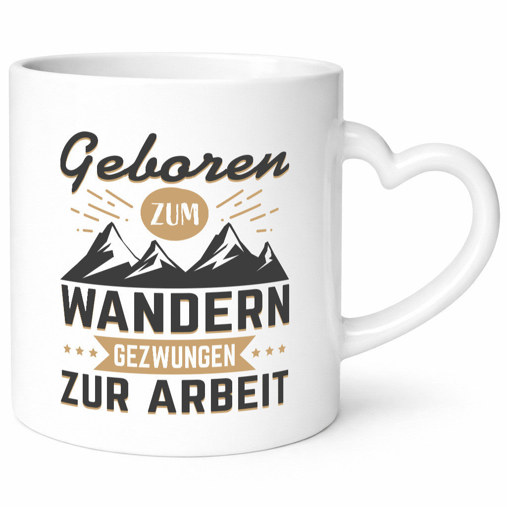 Geboren zum Wandern, gezwungen zur Arbeit | Berge Sterne Humor Kollegen Büro