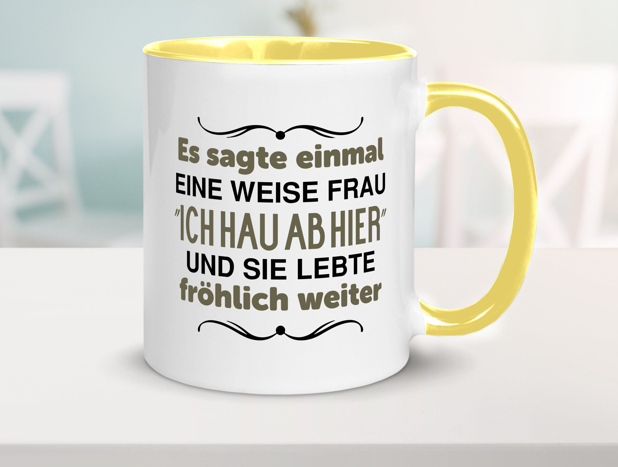 Eine weise Frau sagte einmal | Trennung lustig Humor Geschenkidee Geschenk Tasse