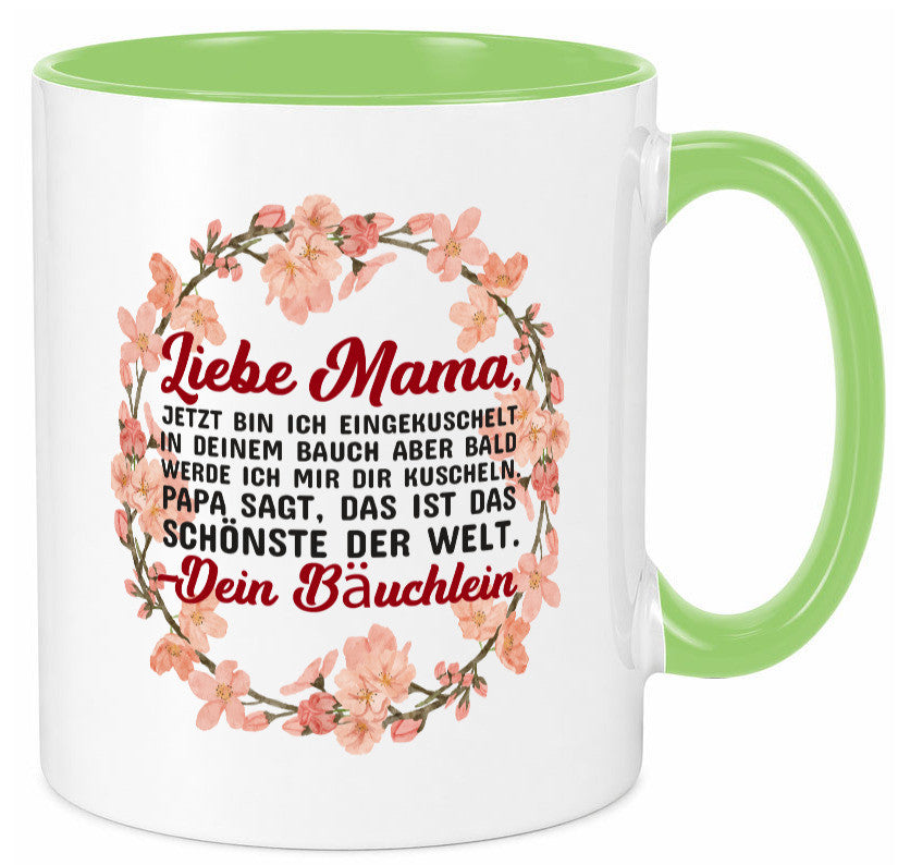 Liebe Mama | Schwangerschaft Tasse Baby süß Humor Familie Geschenkidee