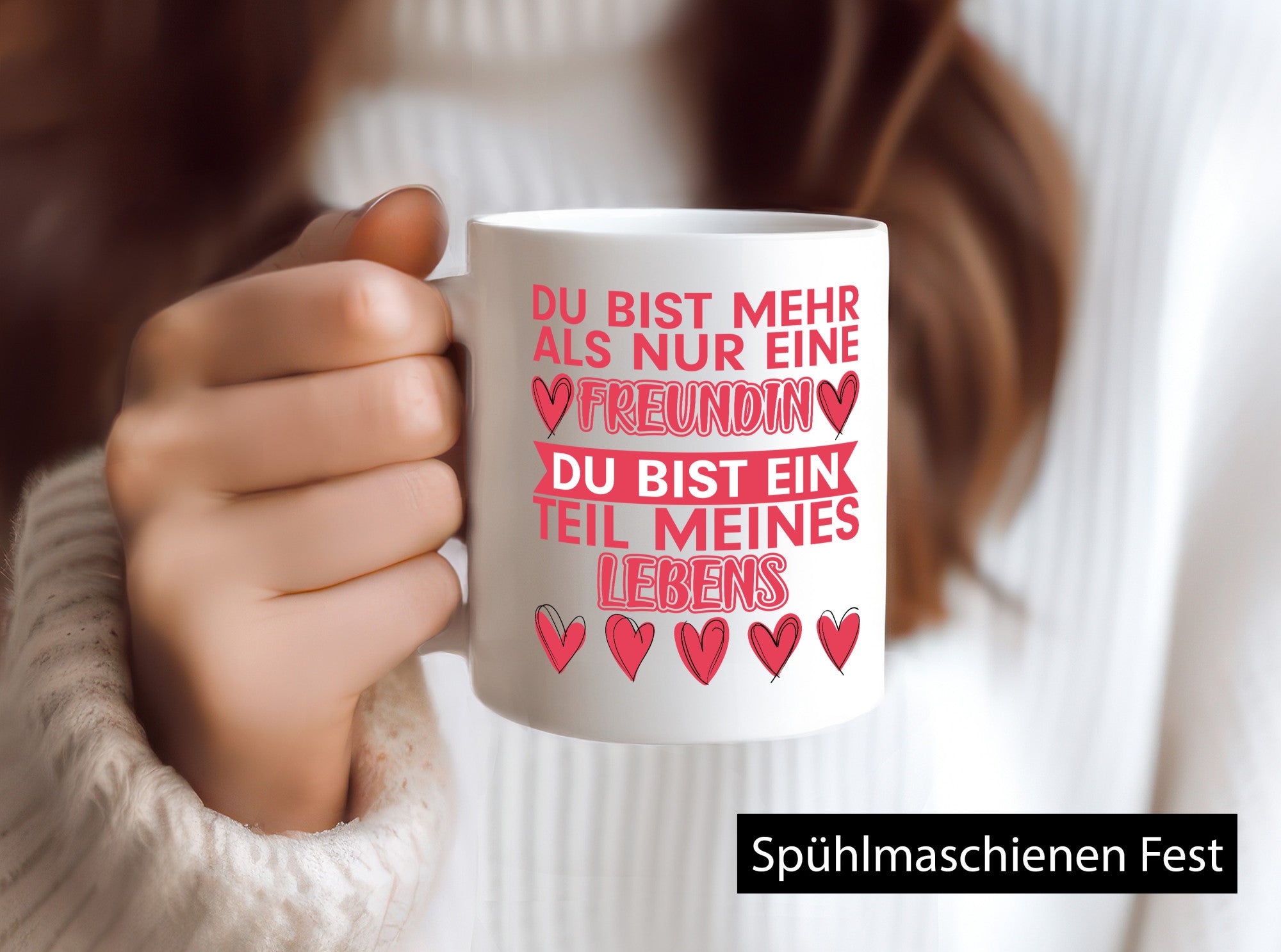 Beste Freundin lustiger Spruch Geschenk Humor Geschenkidee Tasse
