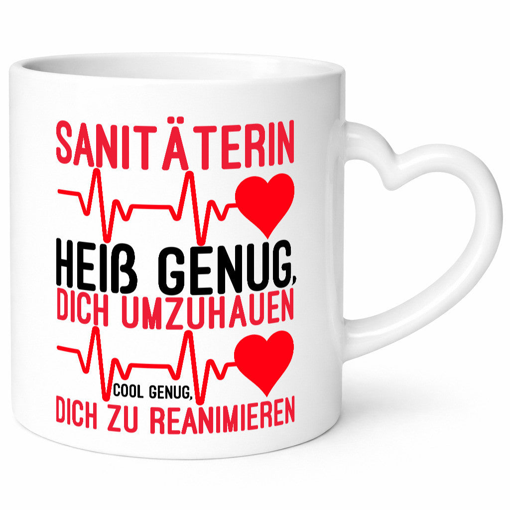 Heiße Sanitäterin | Reanimation Puls Rettungsdienst lustiger Spruch Geschenk