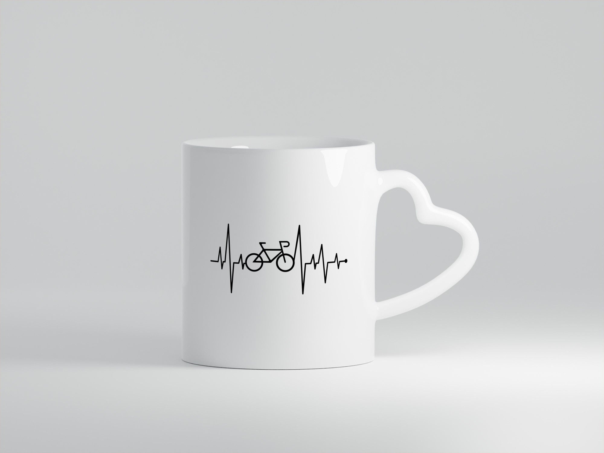 Fahrrad Herzschlag | Motiv Radfahrer Rad Sport Geschenkidee Humor Tasse