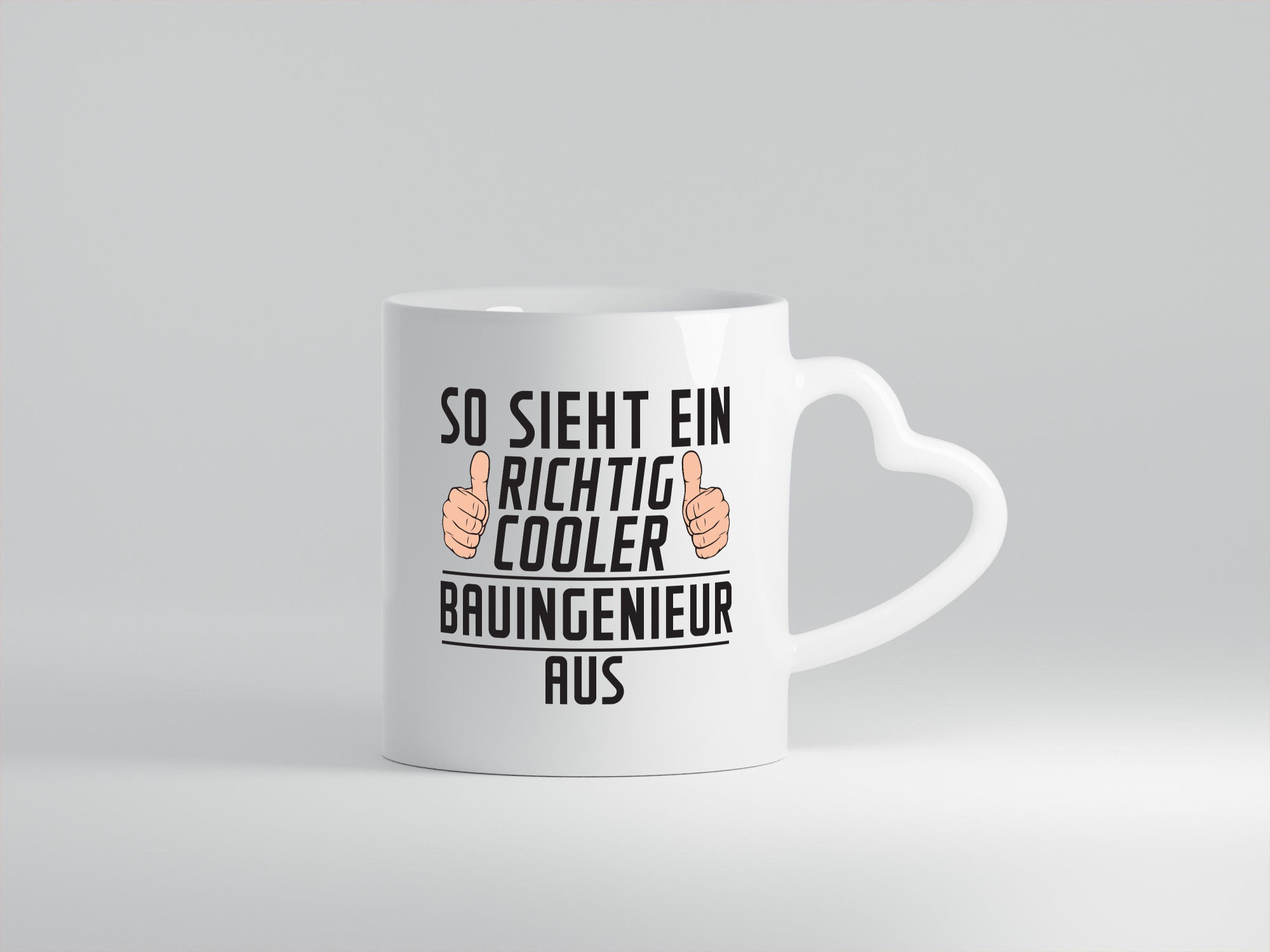 Richtig Cooler Bauingenieur | Ingenieur lustig Humor Geschenkidee Geschenk Tasse