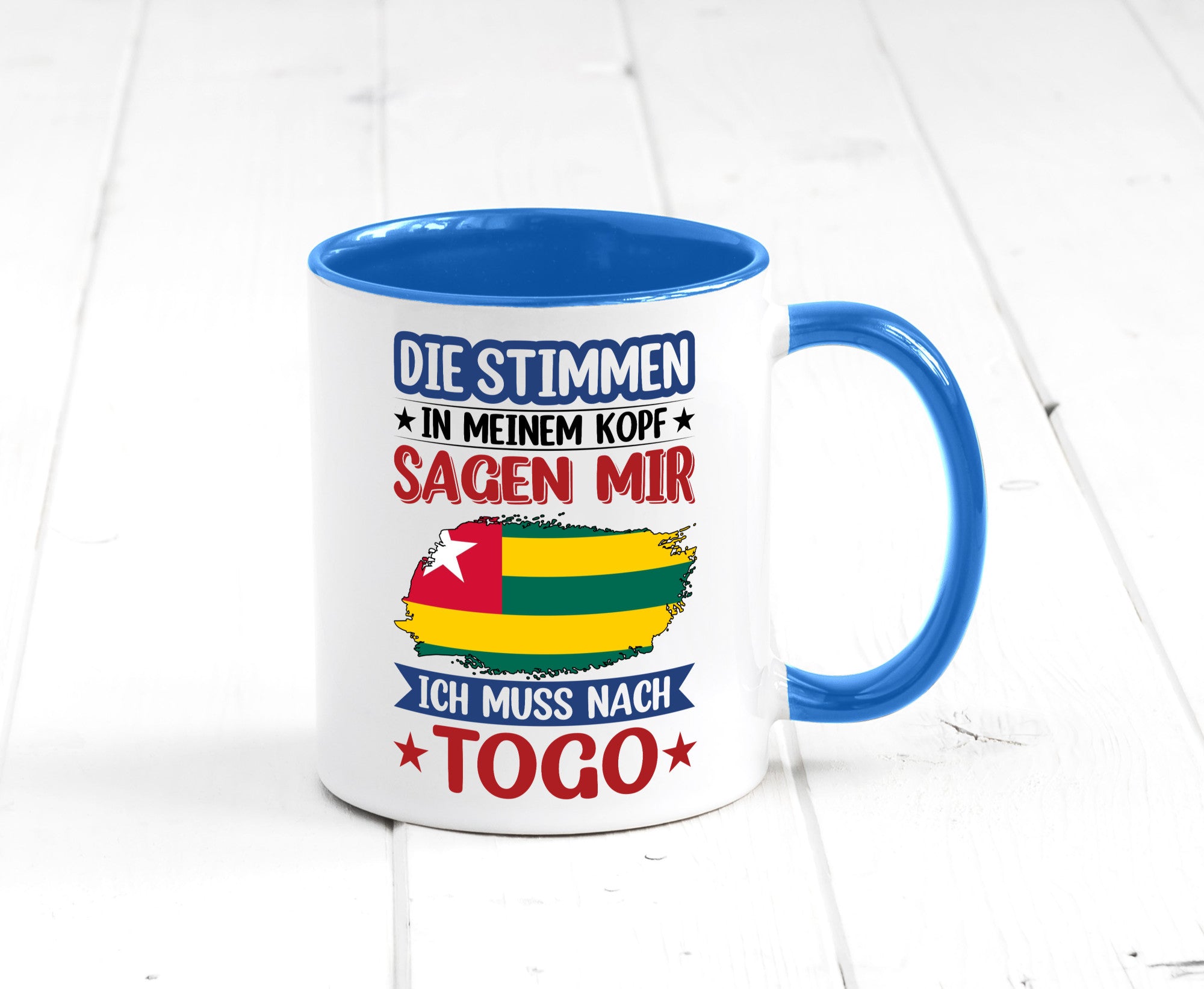 Togo | Urlaub Stimmen in meinem Kopf Traumland Humor Geschenkidee Tasse