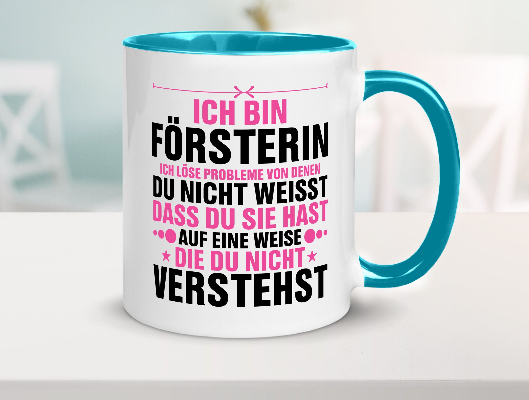 Löse Probleme: Försterin | Forst Arbeit lustiger Spruch Geschenk Kollegen Büro