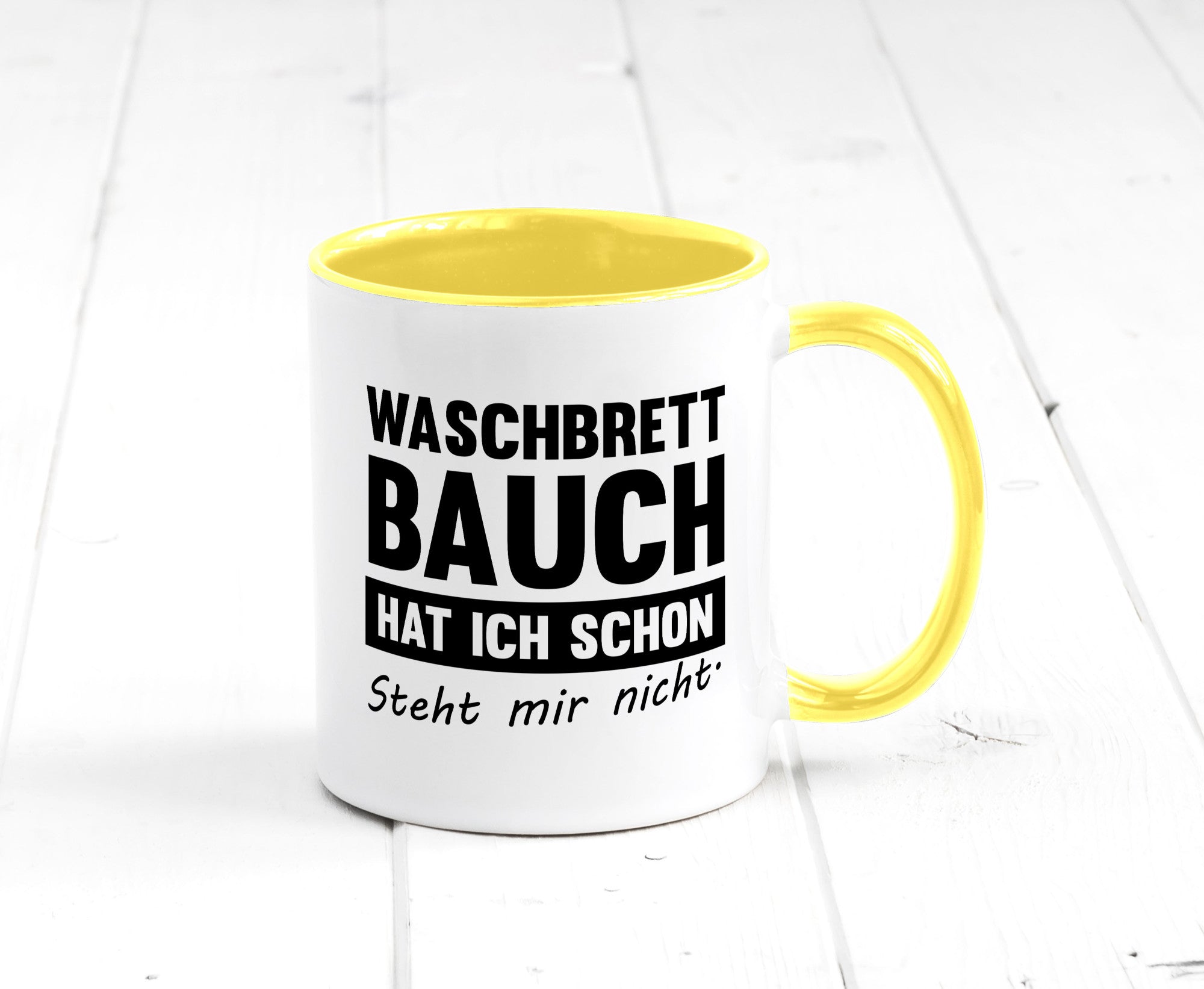 Waschbrettbauch steht mir nicht | Sixpack Gym lustiger Spruch Geschenk Humor