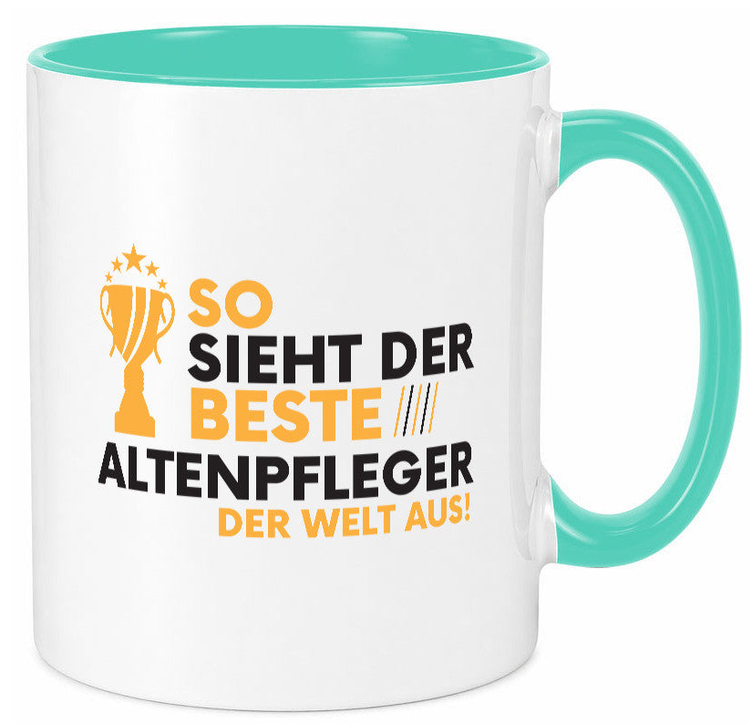 Der Weltbeste Altenpfleger | Pflegepersonal Altenheim lustig Humor Geschenkidee Tasse
