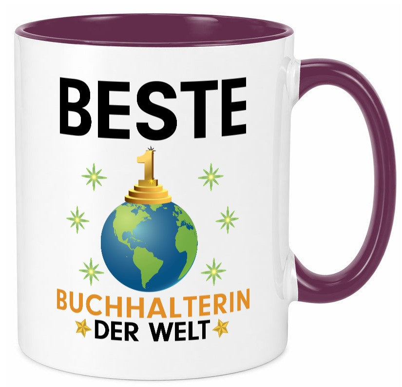 Welt Beste Buchhalterin | Buchhaltung Humor Geschenk Geschenkidee lustiger Tasse