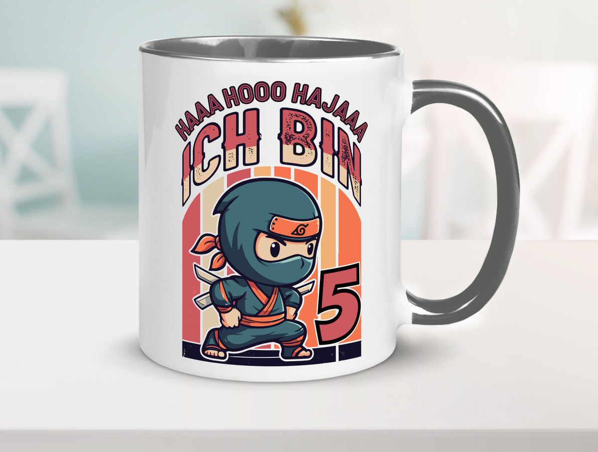 5. Geburtstag | Ninja Junge 5 Jahre Humor Geschenkidee Tasse