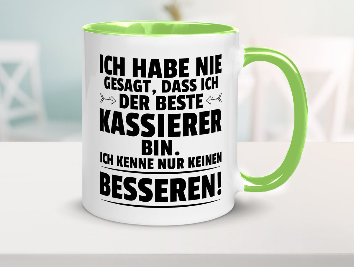 Der Beste Kassierer Geschenk Humor Geschenkidee lustiger Spruch Tasse