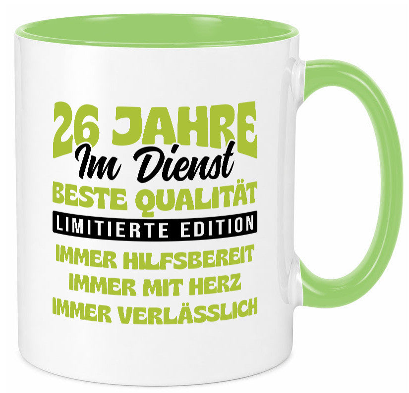 26 Jahre im Dienst | Jubiläum Arbeit v4 Geschenk Kollegen Büro lustiger Spruch