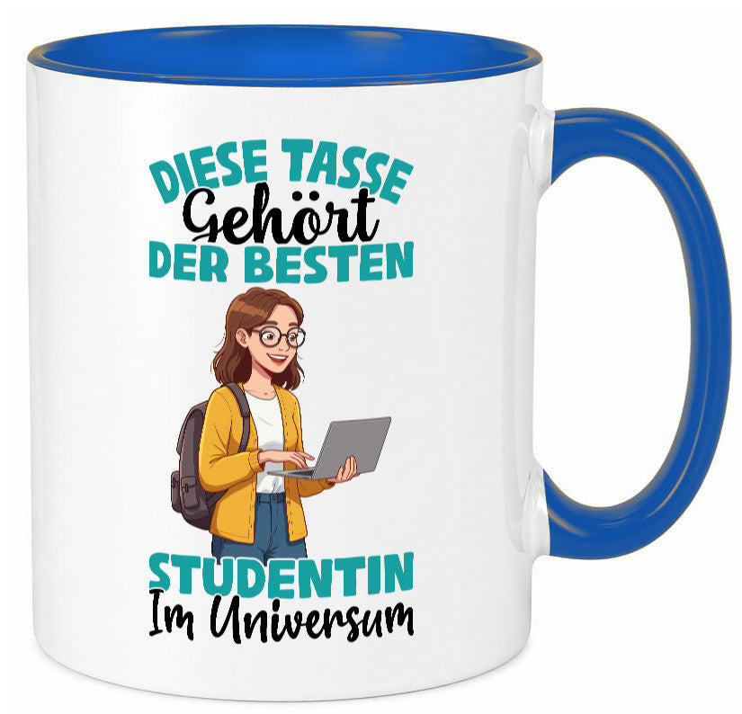 Im Universum: Studentin | Uni Studium Universität Geschenk Humor Geschenkidee Tasse