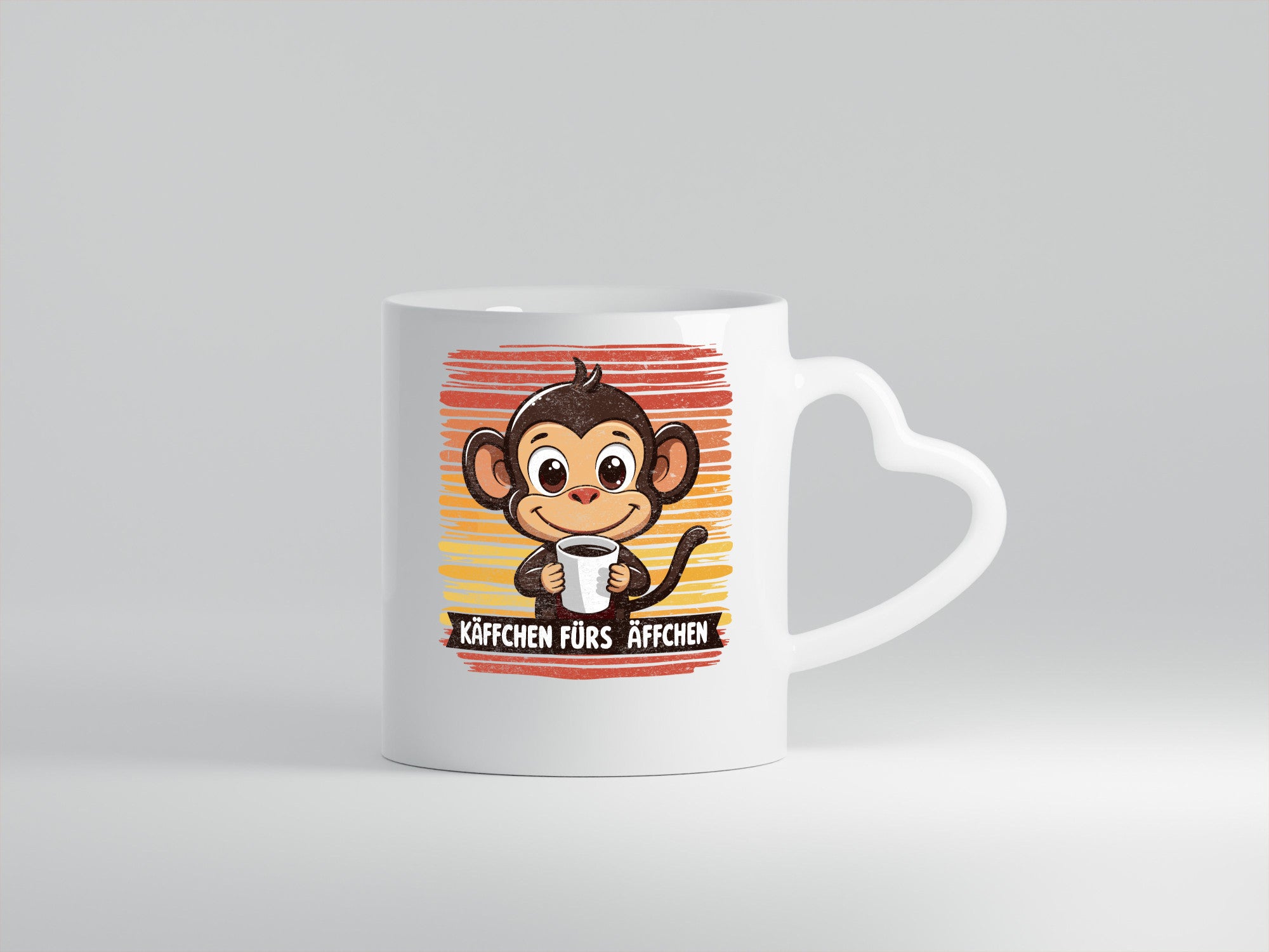 Käffchen fürs Äffchen | Kaffeetrinker Affe v2 lustiger Spruch Geschenk Humor