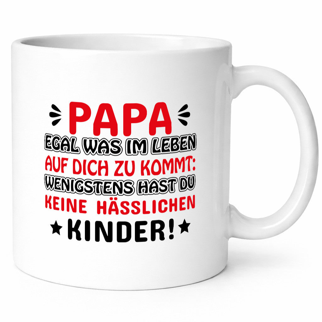 Papa egal was auf dich zukommt Humor Geschenkidee Tasse