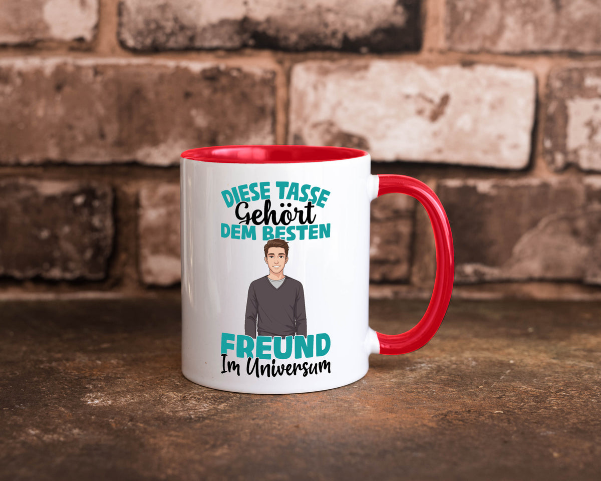 Im Universum: Freund | Beziehung Partner Liebe Geschenk Humor Geschenkidee Tasse