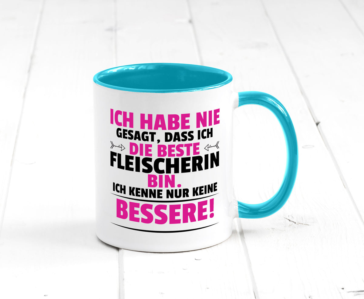 Die Beste Fleischerin | Schlachterei lustiger Spruch Geschenk Humor Tasse