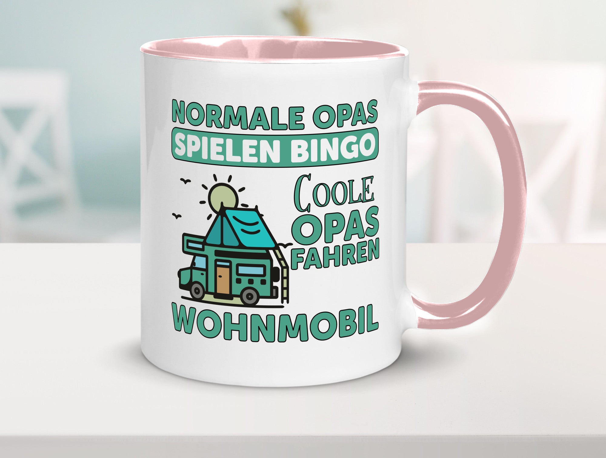 Opas spielen Bingo, coole fahren Wohnmobil | Vögel Geschenk Familie