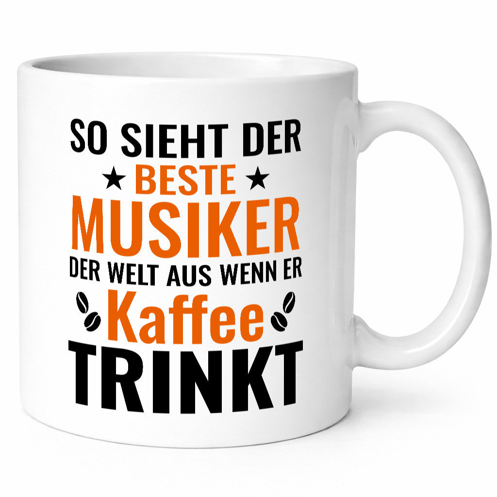 Kaffee trinkt: Musiker | Musik Musikant Geschenkidee Humor Tasse