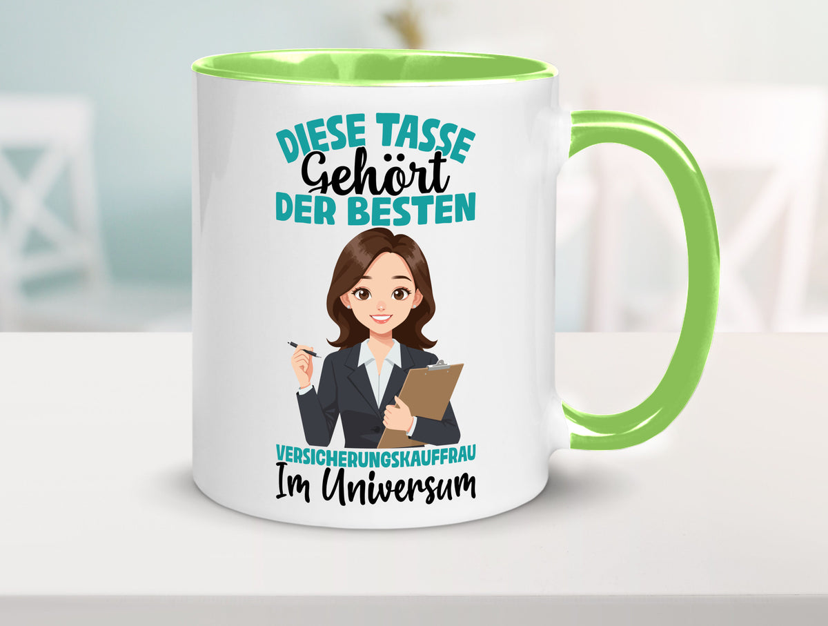 Im Universum: Versicherungskauffrau | Kauffrau lustig Humor Geschenkidee Tasse