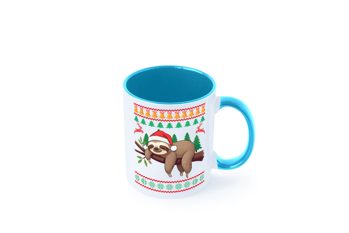 Ugly Christmas | Faultier Weihnachtsfaultier v2 lustig Tierliebhaber Humor Tasse