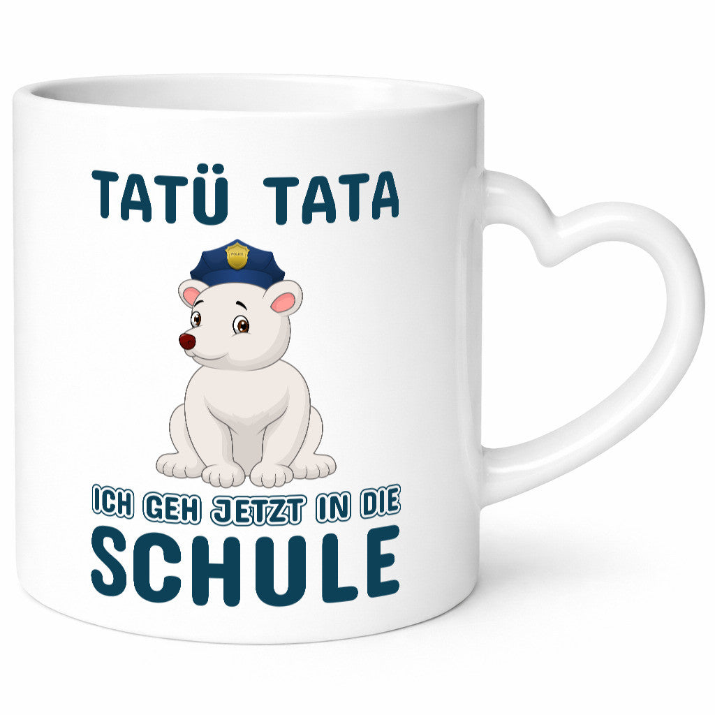 Polizei Eisbär | Tatü Tata Einschulung Tasse Schule lustig Humor Geschenkidee