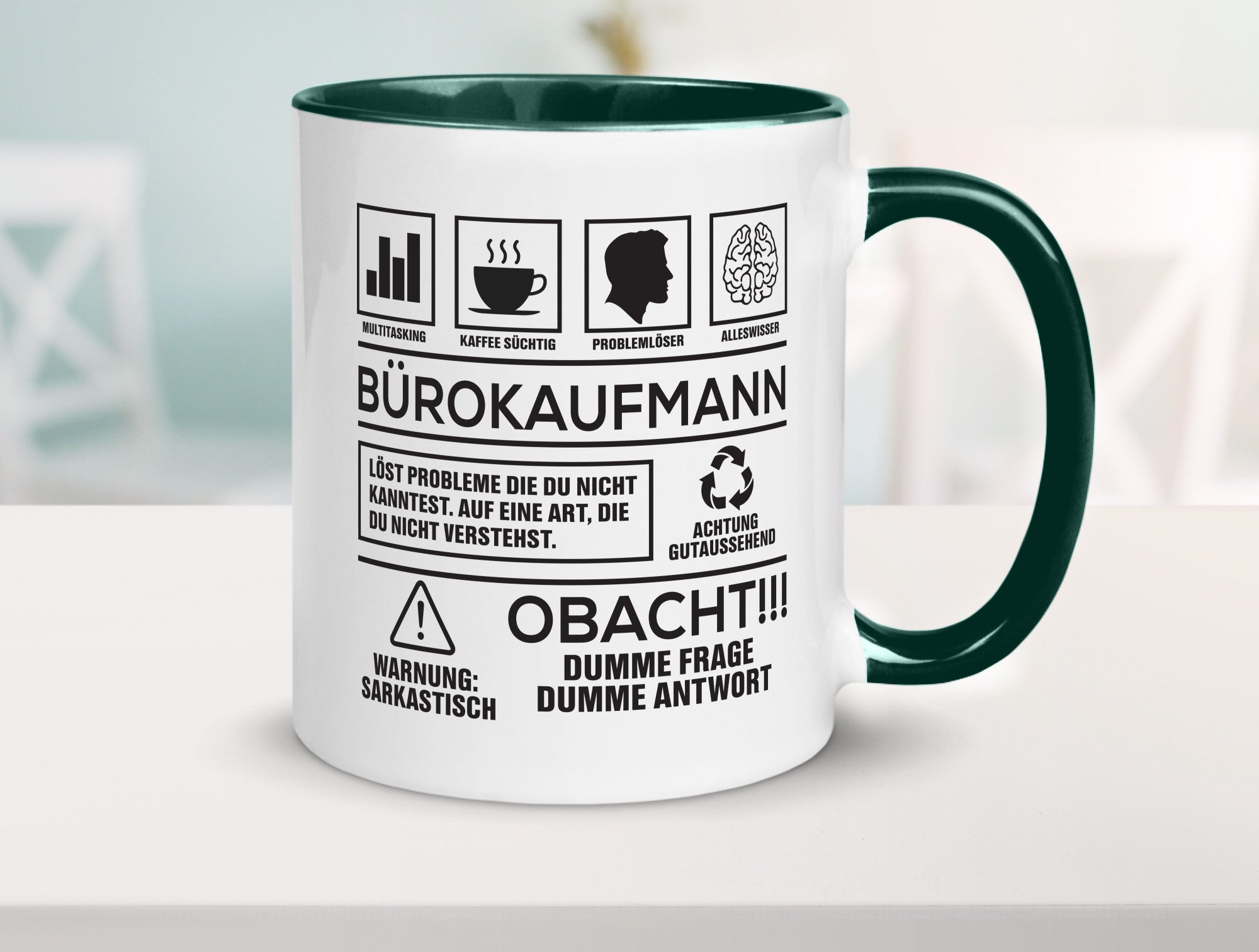 Achtung Probleme Bürokaufmann | Kaufmann Humor Arbeit Kollegen Büro
