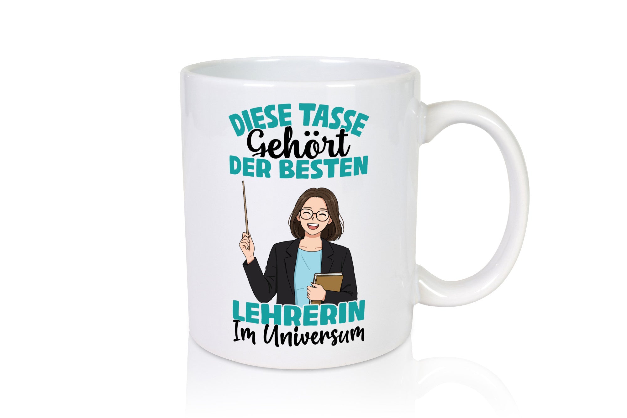 Im Universum: Lehrerin | Schule Beruf Schüler Geschenk Arbeit Kollegen Büro