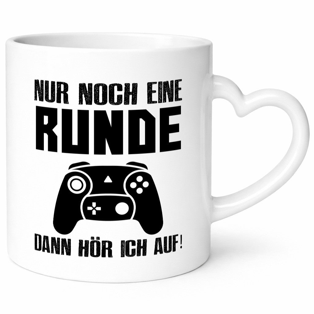 Nur noch eine Runde | Gamer Tasse Zocken Controller Humor Geschenkidee
