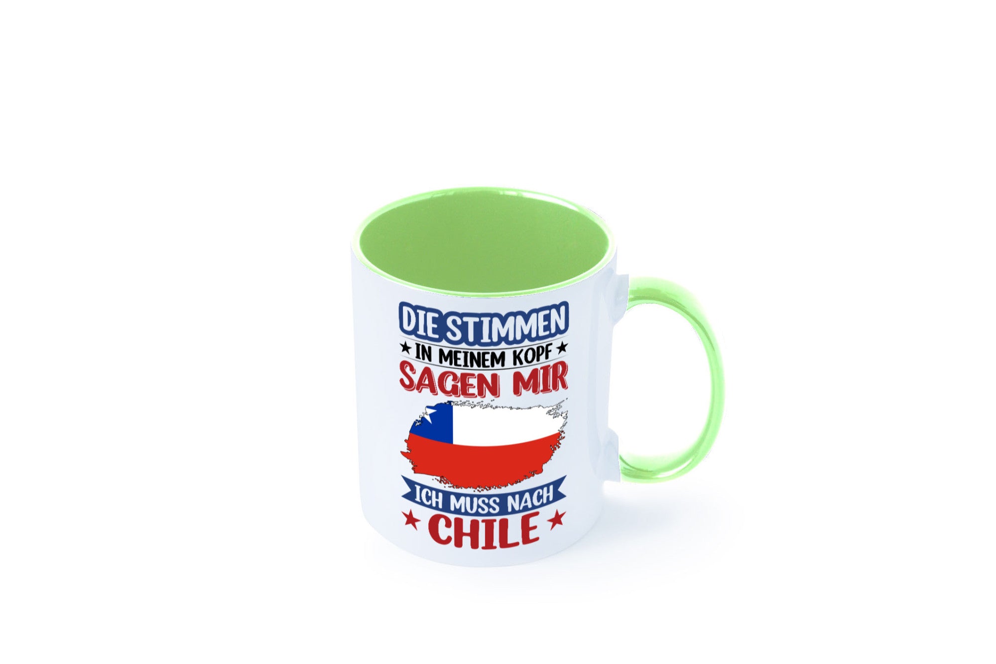 Chile | Urlaub Stimmen in meinem Kopf Traumland Geschenkidee Humor Tasse