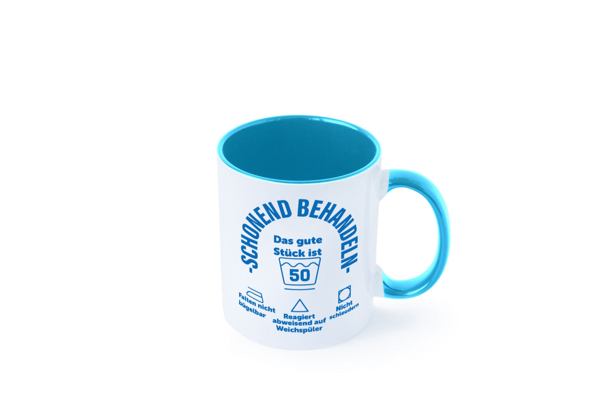 Schonend behandeln | 50 Geburtstag Humor Geschenkidee Tasse
